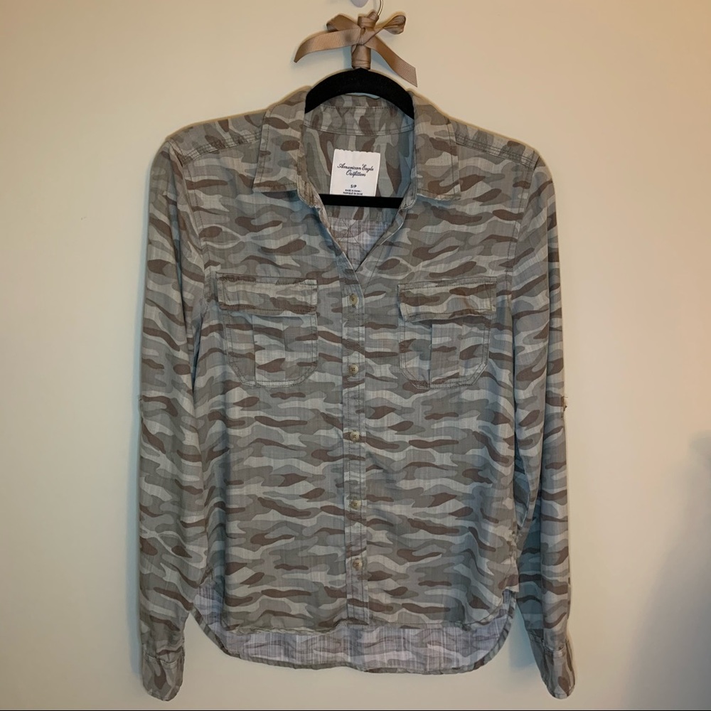 American Eagle Camo Shirt